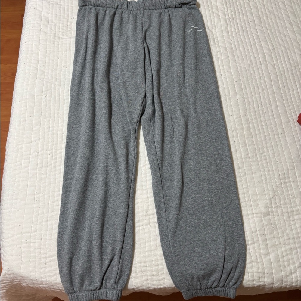 Lazypants Gray Elastic Waist Joggers